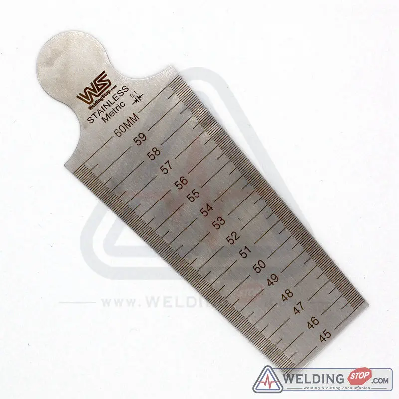 Welding Taper Gauge 45 60mm gap hole size inspection ulnar metric