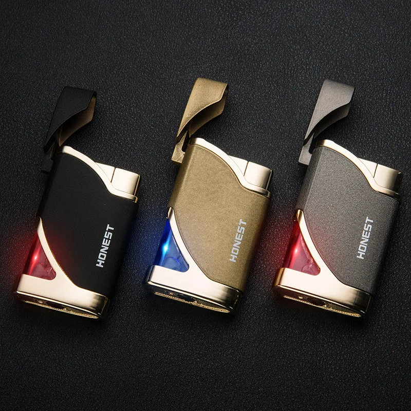 

1pcs/lot new arrive ultra-thin lighters 2017 windproof butane gas lighter as christmas gift for men jet lighter isqueiro