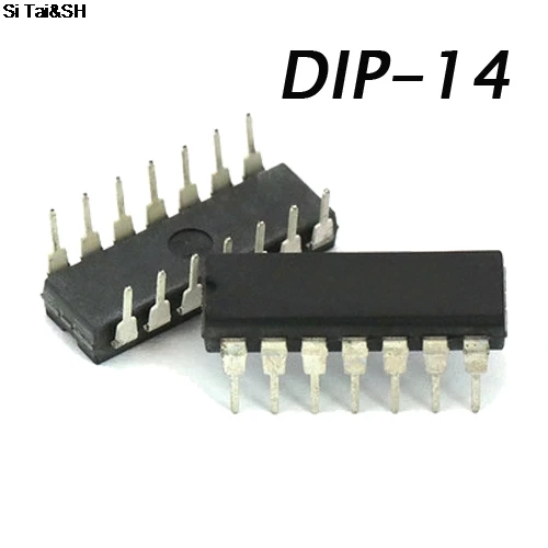 10pcs/lot CD4073 CD4073BE DIP DIP 14 three 3 input AND gate logic chip