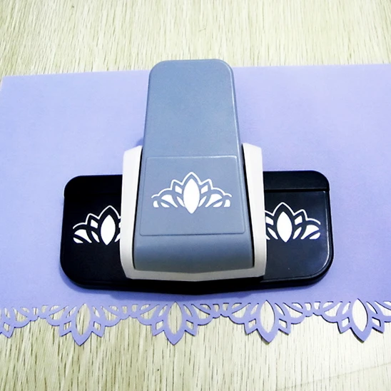 

lotus flower shape continuous border fancy punch size 3.5cm for greeting cards making DIY cutting tool scrapbooking craft