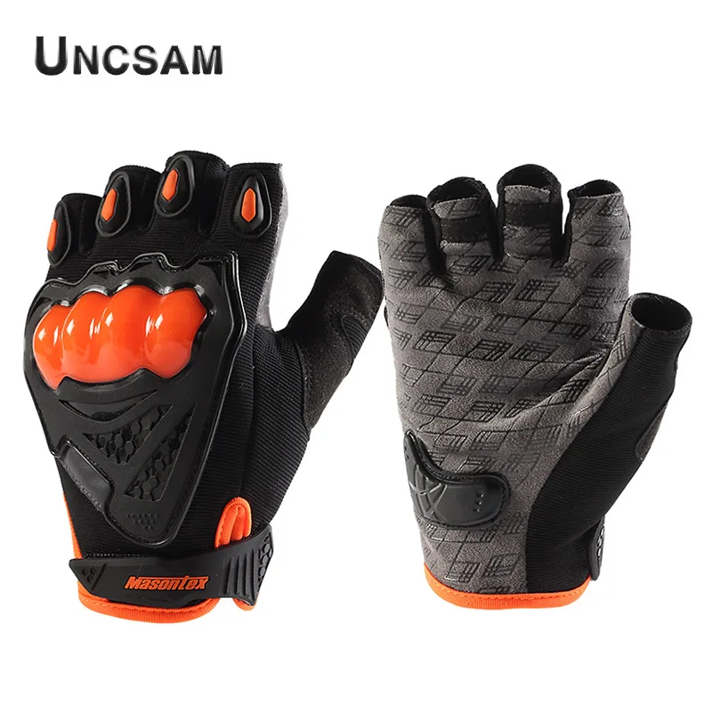 

A-Genuine Uncsam Motorcycle Riding Summer Outdoor Men and Women Half Finger Breathable Anti-fall Racing Motorcycle Rider Gloves