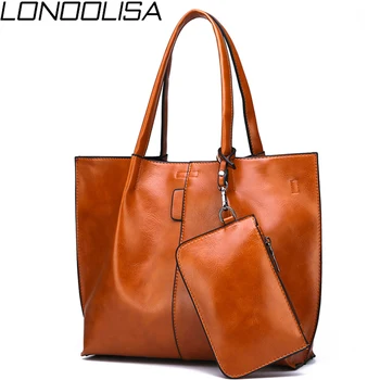 

2 Sets Purses And Handbags Fashion Woman Bag High Quality Pu Leather Sac Luxury Handbags Women Bags Designer Female Shoulder Bag