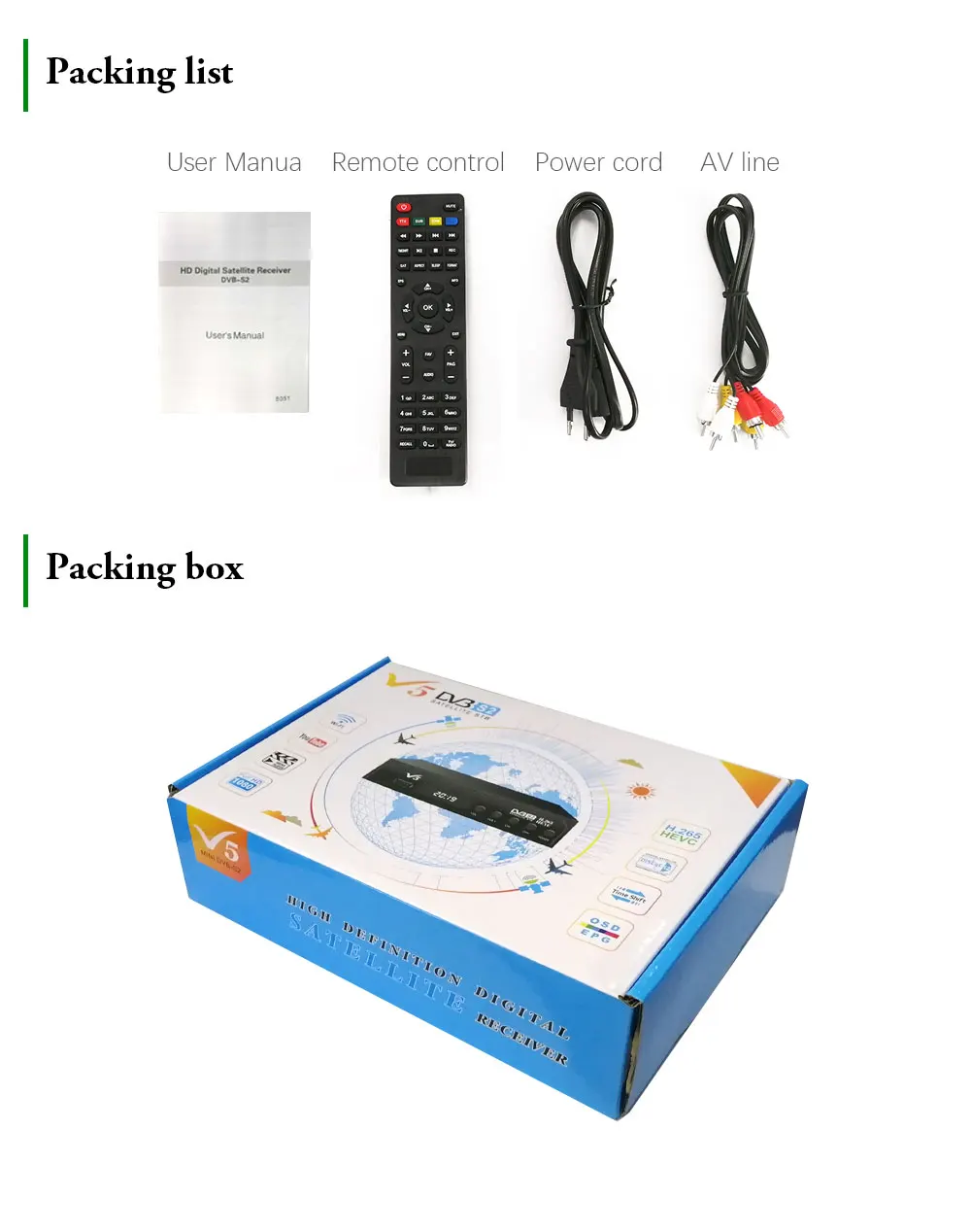 Vmade Full HD 1080P DVB-S2 высокой четкости цифровой DVB S2 приемник спутникового сигнала Поддержка Ccam Dollby, AC3, USB wifi, Youtube