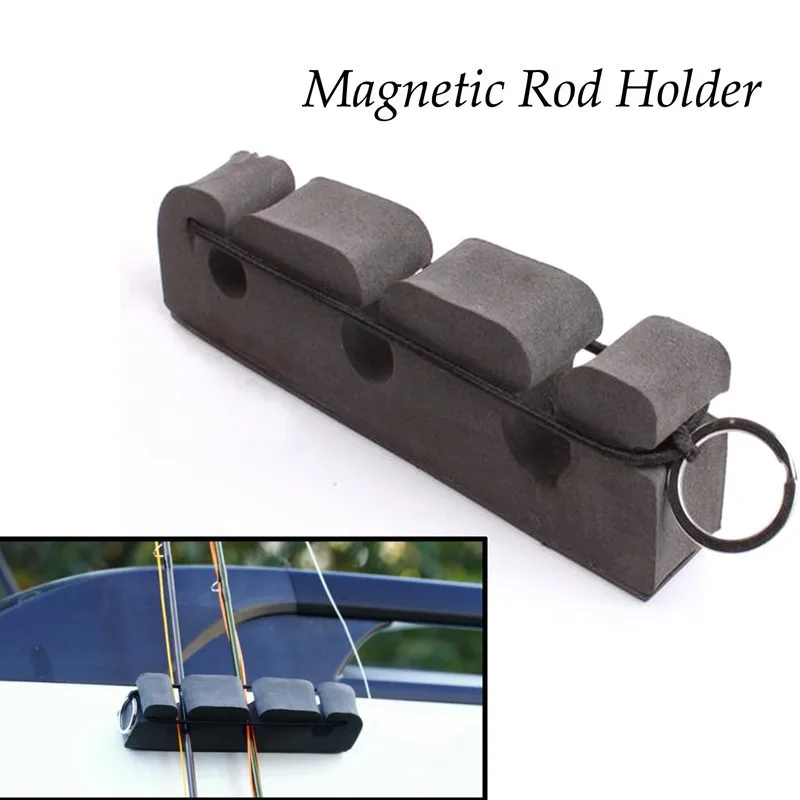 

1 Piece Foma Fly Fishing Rod Magnetic Holder & Stand Car panels Attaches Fishing Rod Holder