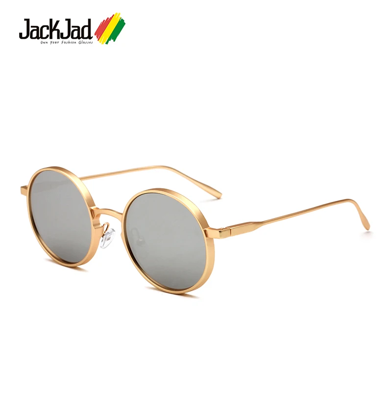 

JackJad New Fashion Zinc Alloy Metal Frame Round Style Sunglasses Women Vintage Brand Design Sun Glasses Oculos De Sol B265