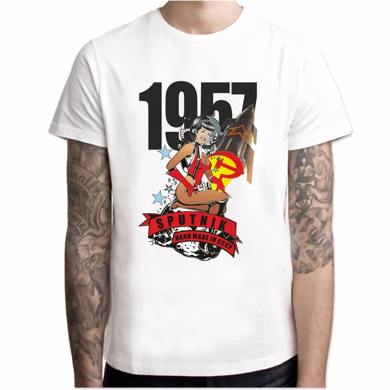 CCCP USSR Gagarin T Shirt men New Design New Printed Short Sleeve Men's Summer Cool O-neck Men Clothing CCCP USSR Gagarin T Shirt men New Design New Printed Short Sleeve Men's Summer Cool O-neck Men Clothing
