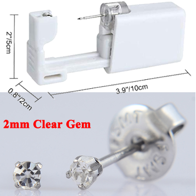 Disposable Self Ear Piercing Gun Sterile Cartilage Tragus Helix Piercing Unit NO PAIN Piercer Tool Machine Kit With Stud