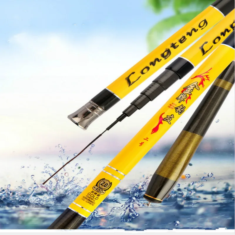 

Carp Fishing Rod Carbon Stream Pole Ultra-light Ultra-hard 37 Tonalty Power Hand Rod Canne a Peche Vara De Pesca Fishing Tackle