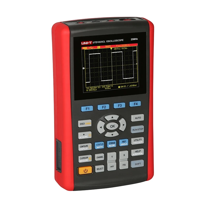 

Original High Accuracy UNI-T 1CH 3.5 Inches LCD Digital Handheld Oscilloscope UTD1025CL 25MHz UTD1050CL 50MHz 200MS/s Scopemeter
