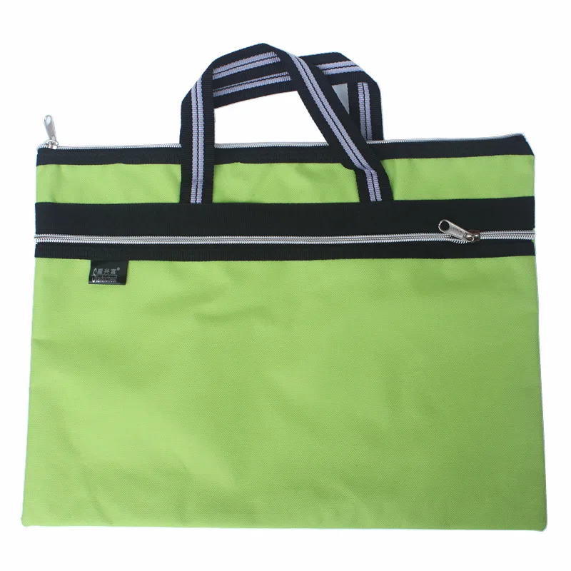 Zipper Oxford cloth document file bag large sizes waterproof double layer holder computer folders filling products