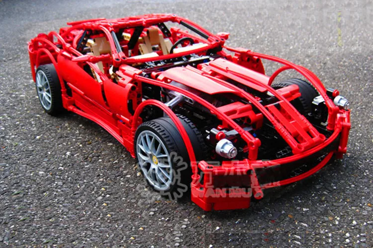 

DECOOL 3333 1322pcs 1:10 super car F1 racing model blocks bricks building toys set children gifts for lego technic 8145 Ferrari