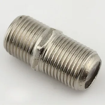 

30pcs TV Cable Connector Extension On the Joint Cable TV Line Through Dual Pass F Head Inch