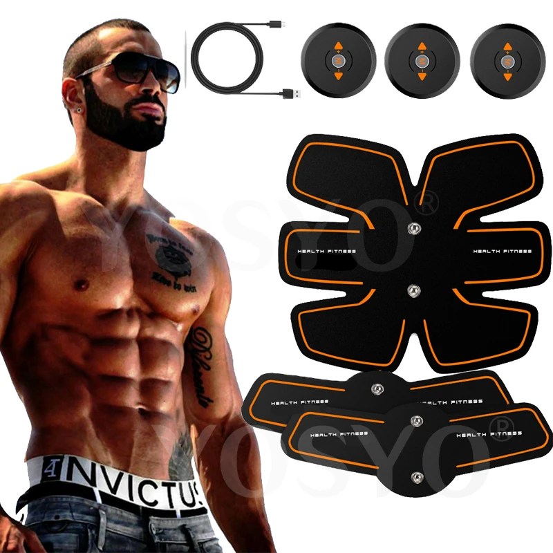 Rechargable Electric Smart EMS Abdominal Muscle Intensive Stimulator Exerciser Trainer Machine Weight Loss Slimming Massager Rechargable Electric Smart EMS Abdominal Muscle Intensive Stimulator Exerciser Trainer Machine Weight Loss Slimming Massager