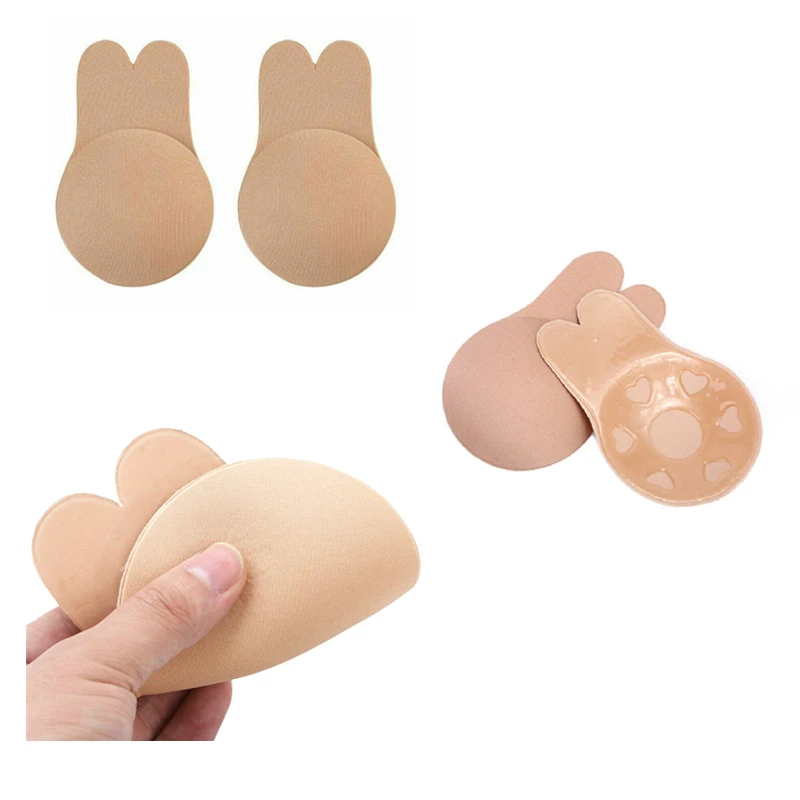 

1 Pair Invisible Bra Nipple Cover Sticker Reusable Silicone Breast Lifting Tapes Adhesive Instant Lift Up Pads for Party Dress