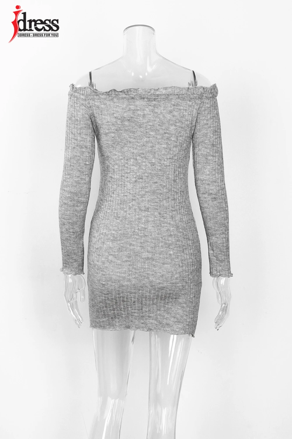 IDress Women Clothing Fashion 2017 Sexy Dress Club Wear Slash Neck Bodycon Dress Online Shopping Club Factory Party Knit Dresses (11)