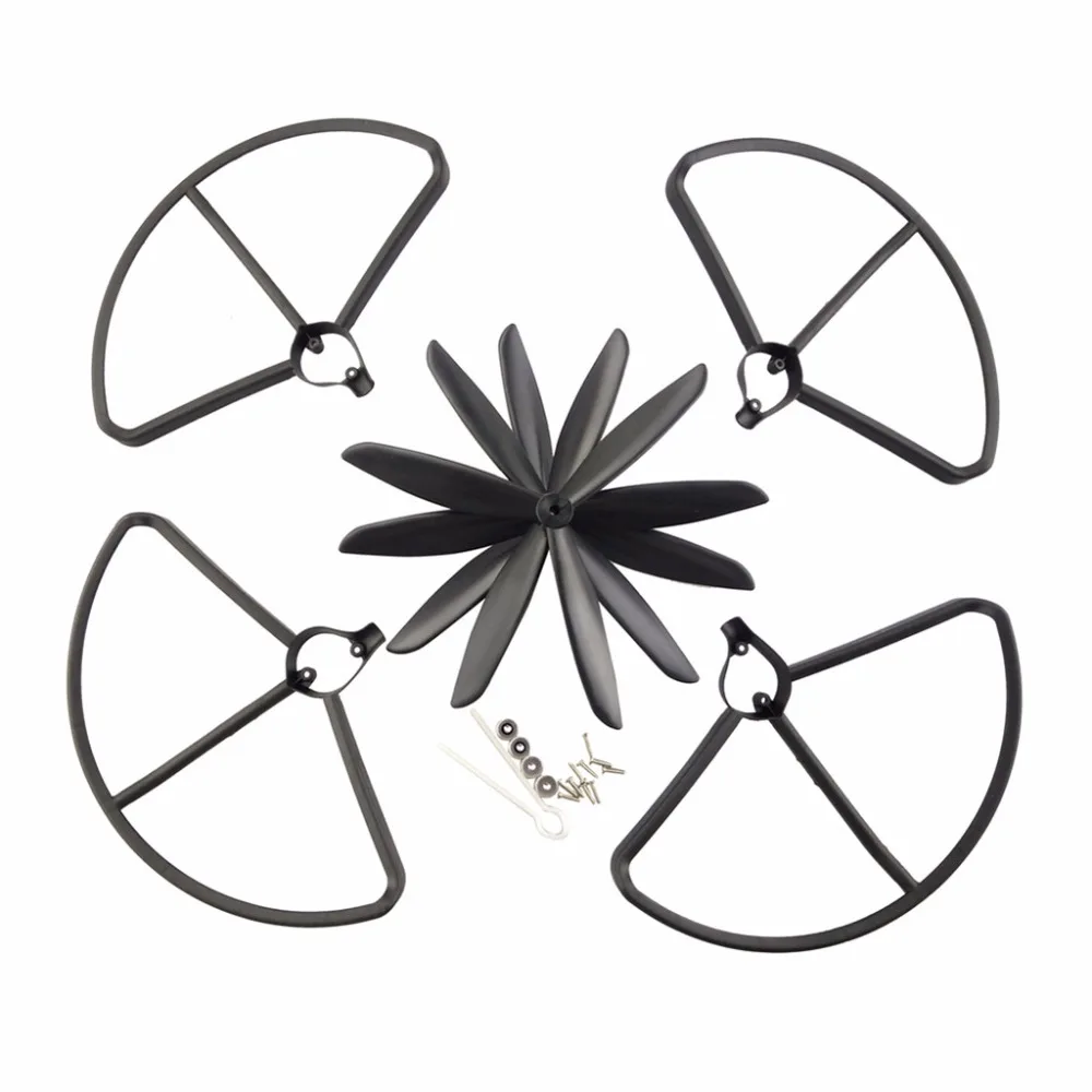 

Hubsan H501S H501A/H501C/H501M/H501S W/H501S pro for blade propeller guard UAV Clover propeller and protective cover-Black