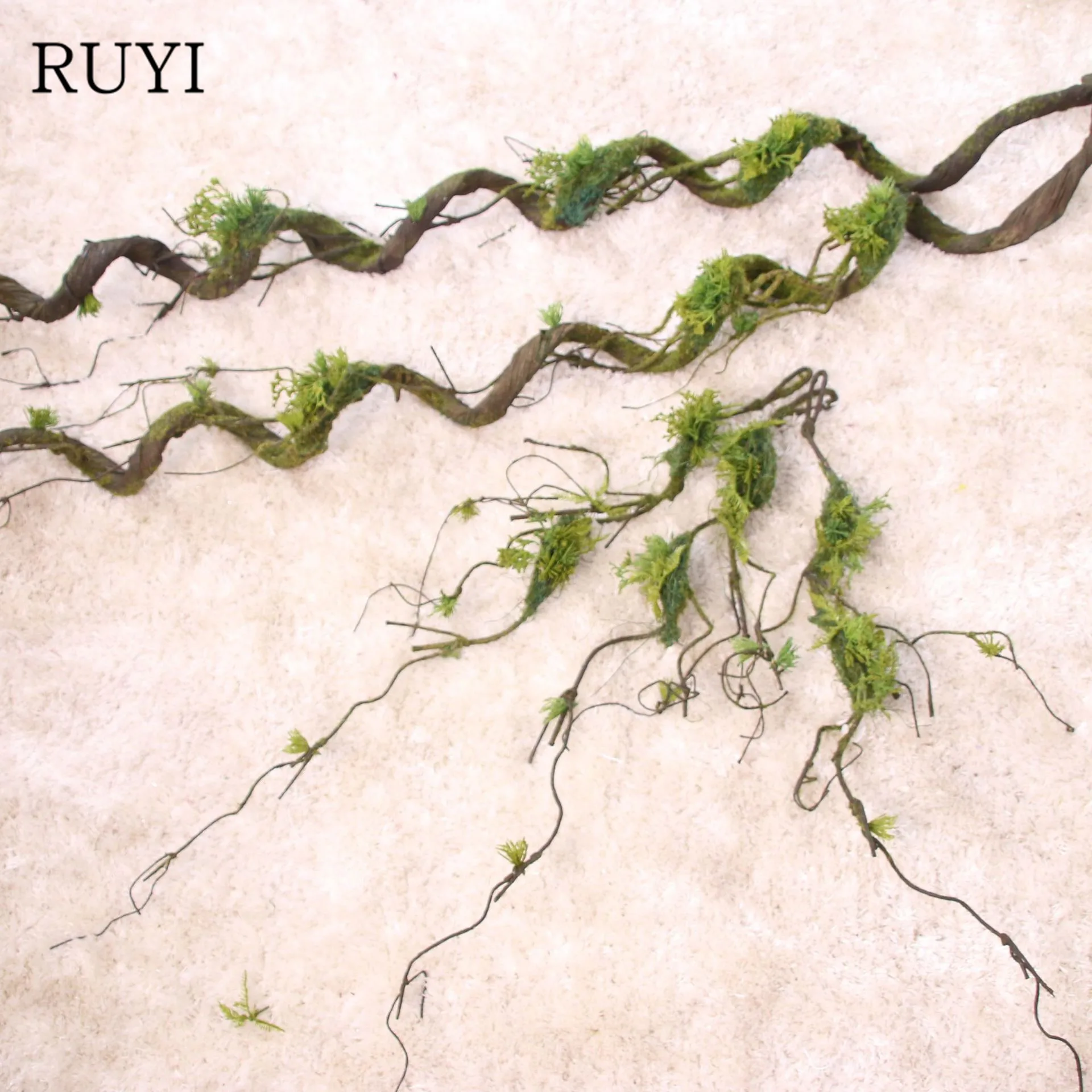 Foaming Withered Vine Fake Root Artificial Rattan Simulation Plant Leaf