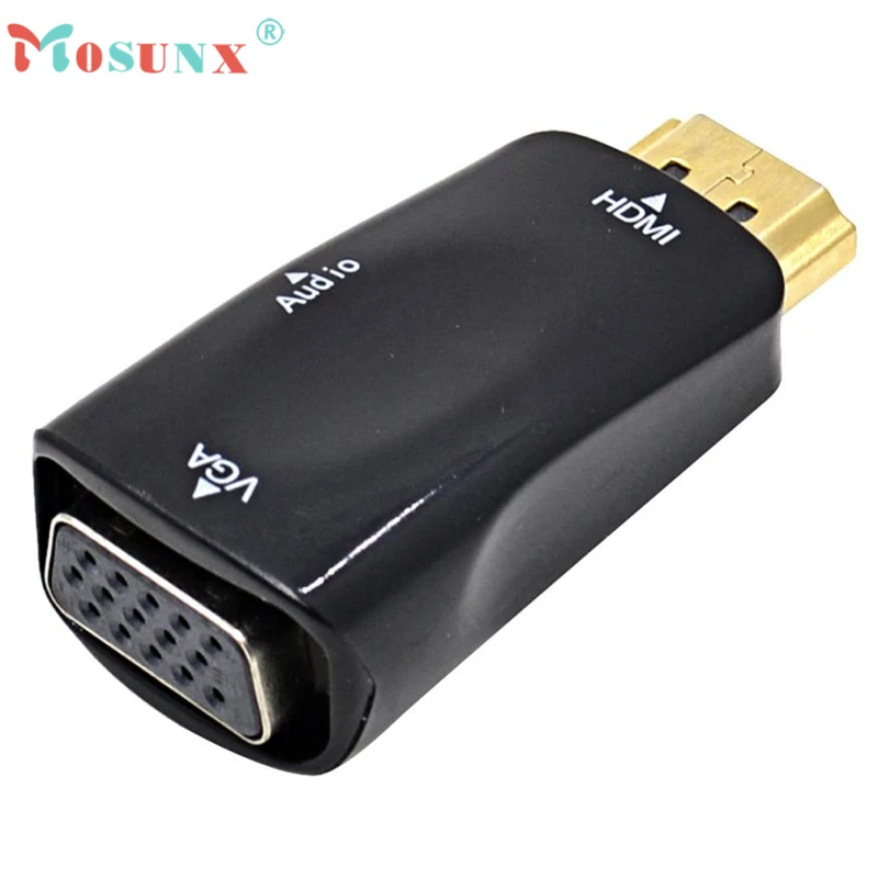 HDMI конвертер VGA HDMI2VGA разъем адаптера + аудио кабель для PC ноутбук Desktop Планшеты к HDTV Дисплей проектор