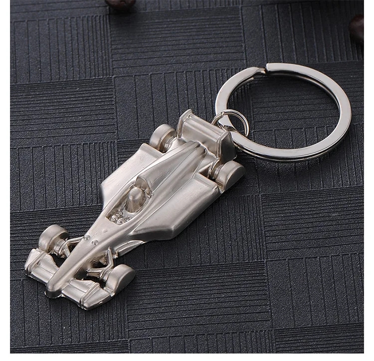 FREE SHIPPING by FEDEX 100pcs/lot New Metal 3D Racing Car Keychains