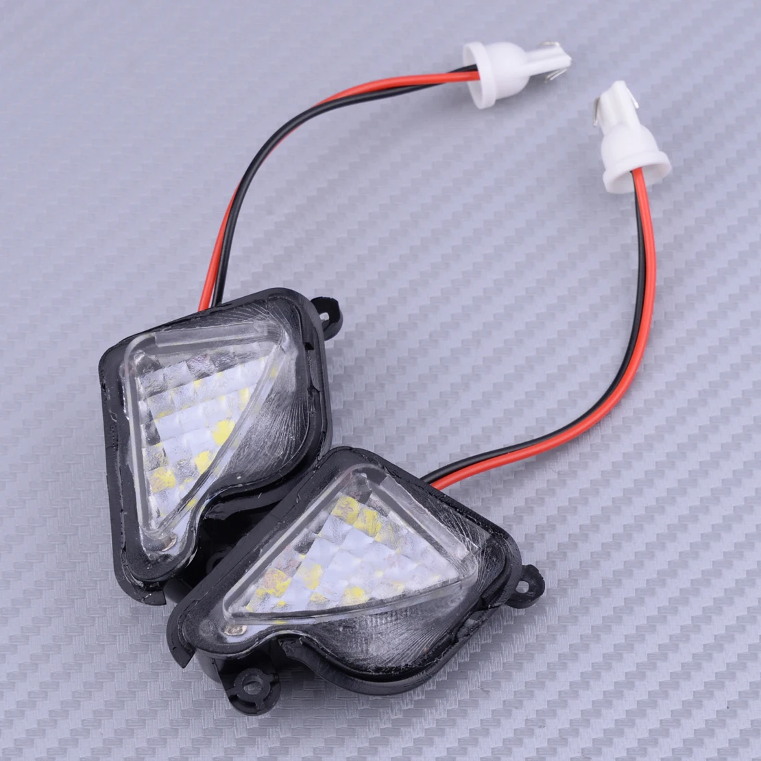 

beler 2pcs Error Free LED Side Mirror Puddle Light Lamp Car Accessories for Skoda Octavia Mk3 5E 2012 2013 2014 2015 2016 2017