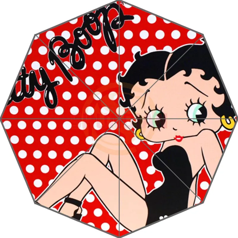 

Hot Sale Custom Betty Boop Cartoon Adults Universal Design Fashion Foldable Umbrella Good Gift Idea!Free Shipping U30-63