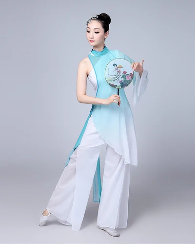 Традиционный китайский народный танцевальный костюм для женщин, танцевальный костюм s, Детский костюм yangko, детское платье для девочек, женская одежда yangge - Цвет: 3