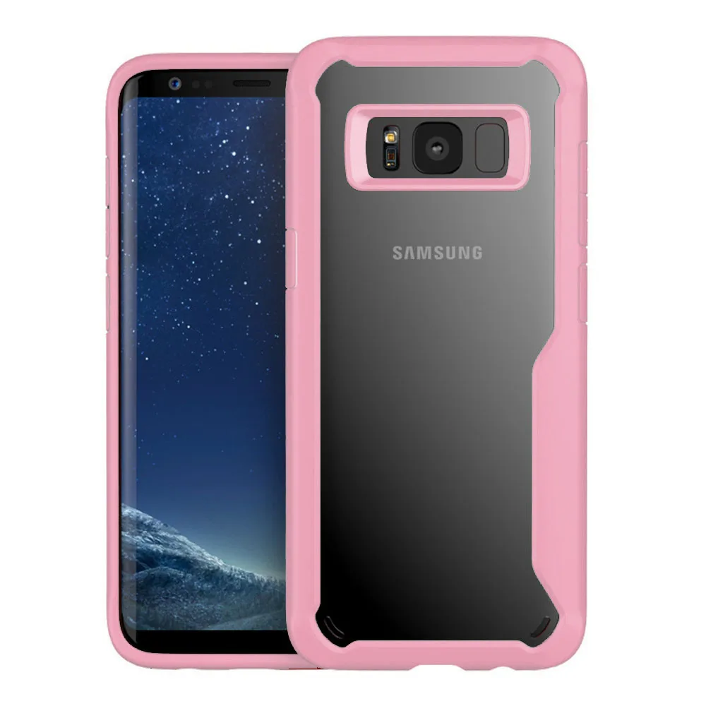 

For Samsung Galaxy S8 Plus Case Shockproof Impact Protective Soft TPU & PC Back Cover Anti Scratch Transparent Clear Phone Cover