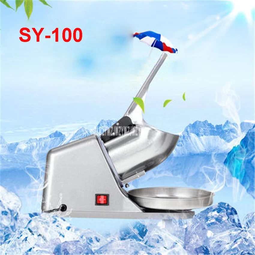 SY 100 Ice shaver Electric Ice Crusher Commercial DIY Ice Cream Maker for Coffee Shop Hotel