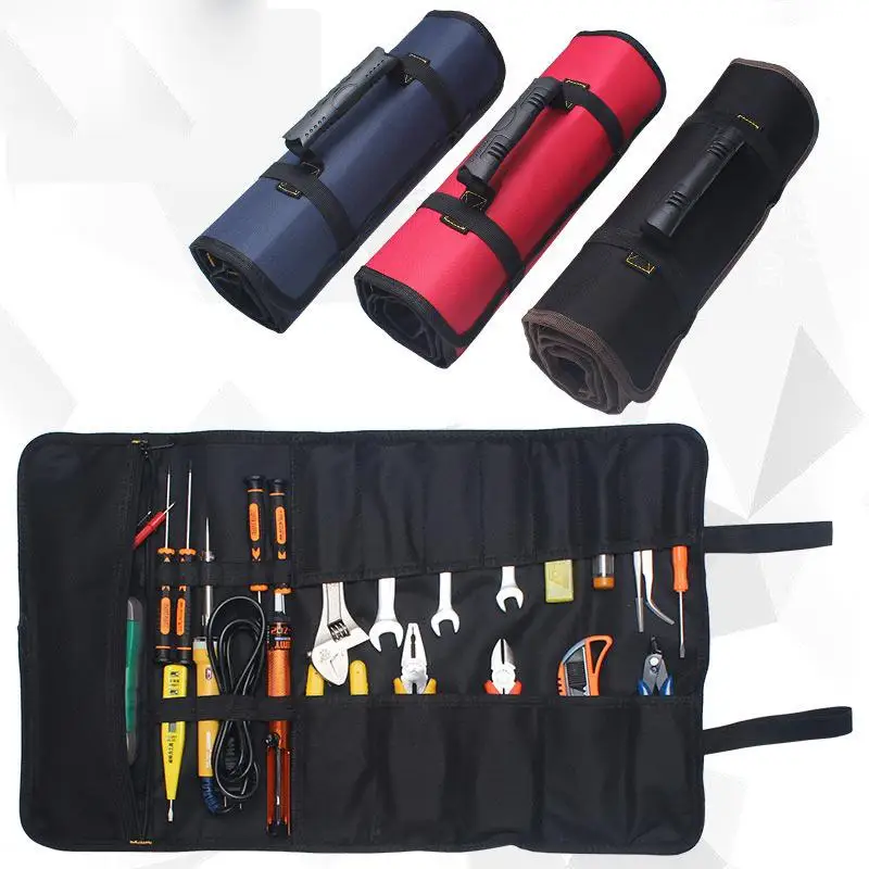 

Dragonpad Car Repair Tools Bag 600D Oxford Cloth Tool Roll Pouch Electric Hardware Tools Handbag