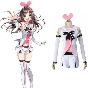 

Cosplay for YouTuber Artificial Intelligence Kizuna Ai Love Trip Sailor Suit Set and Hair Popular Japan Anime Carnaval Halloween