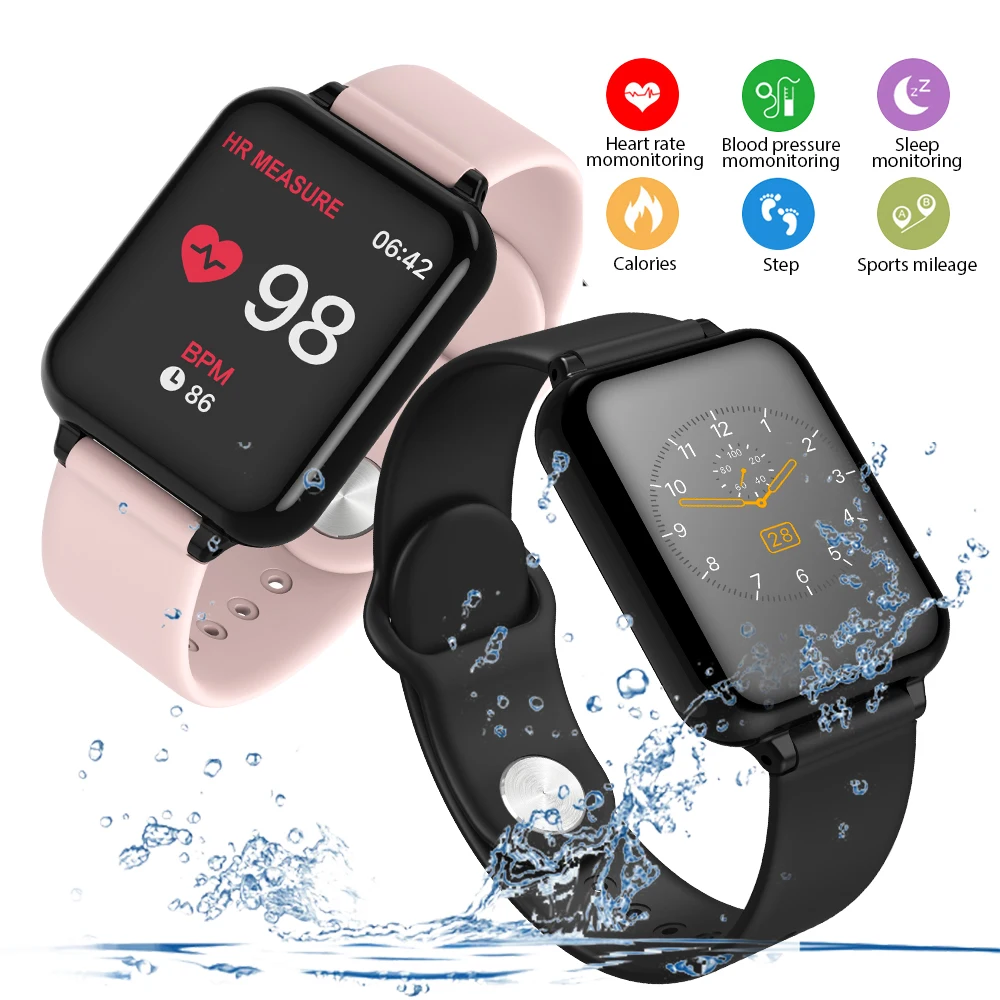 B57, женские умные часы, водонепроницаемые, спортивные, для Iphone, телефона, умные часы, монитор сердечного ритма, функции кровяного давления для детей, pk iwo