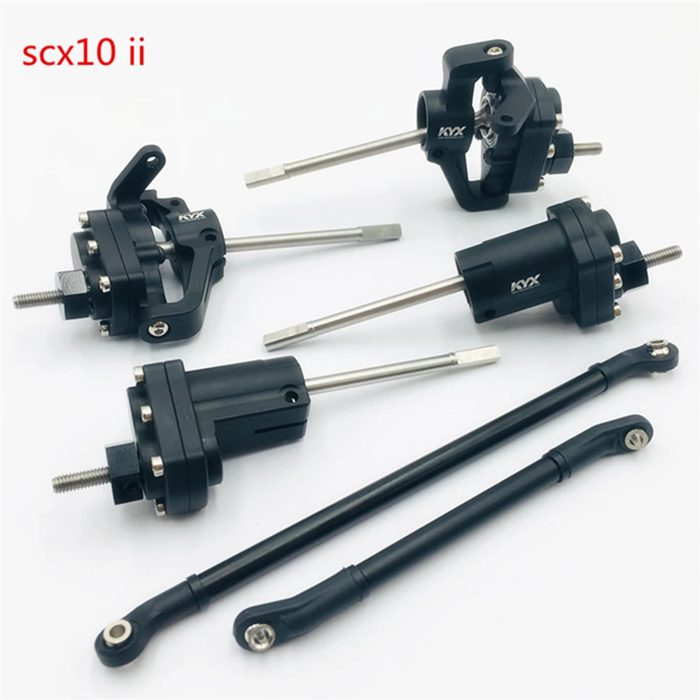 Limited Chance for  1/10 RC Crawler Car Metal Portal Axle Upgrades knuckle Lockout for Axial SCX10-ll 90046 for KYX SCX