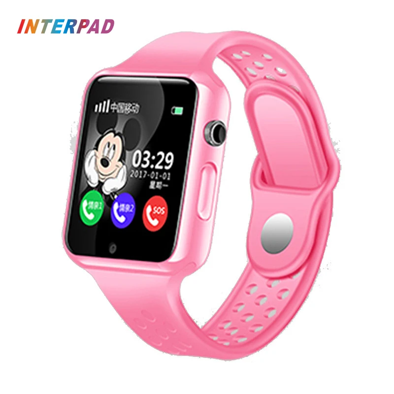 Interpad GPS Bluetoot Smart Watch For Kids Boy Girl Apple Android Phone Support SIM Card Smart Baby Watch For Children Clock цена Interpad GPS Bluetoot Smart Watch For Kids Boy Girl Apple Android Phone Support SIM Card Smart Baby Watch For Children Clock цены онлайн