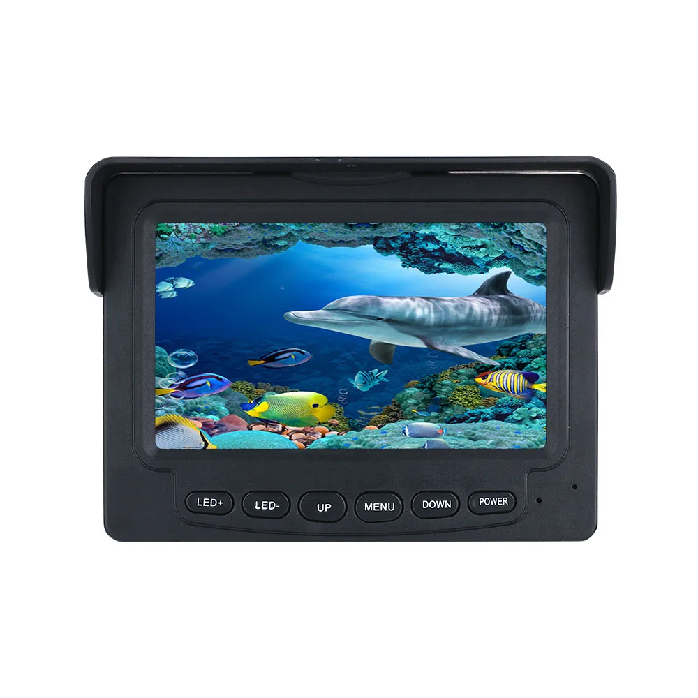 PDDHKK 4,3 ''дюймовый HD монитор Водонепроницаемая Видео подводная камера визуальный рыболокатор с 12 шт. светодиодный Белый свет для подледной рыбалки