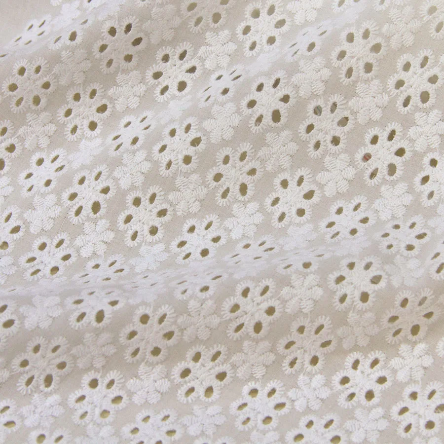 

50cm*100cm DIY Patchwork Japanese Tilda cloth Cotton Fabric High Quality Lace fabric Ivory