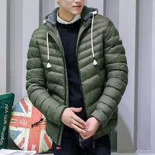 Новинка, зимняя куртка Для мужчин с капюшоном парки классический дизайн теплая хлопковая стеганая куртка Красивый Повседневное ветрозащитный Для мужчин Костюмы