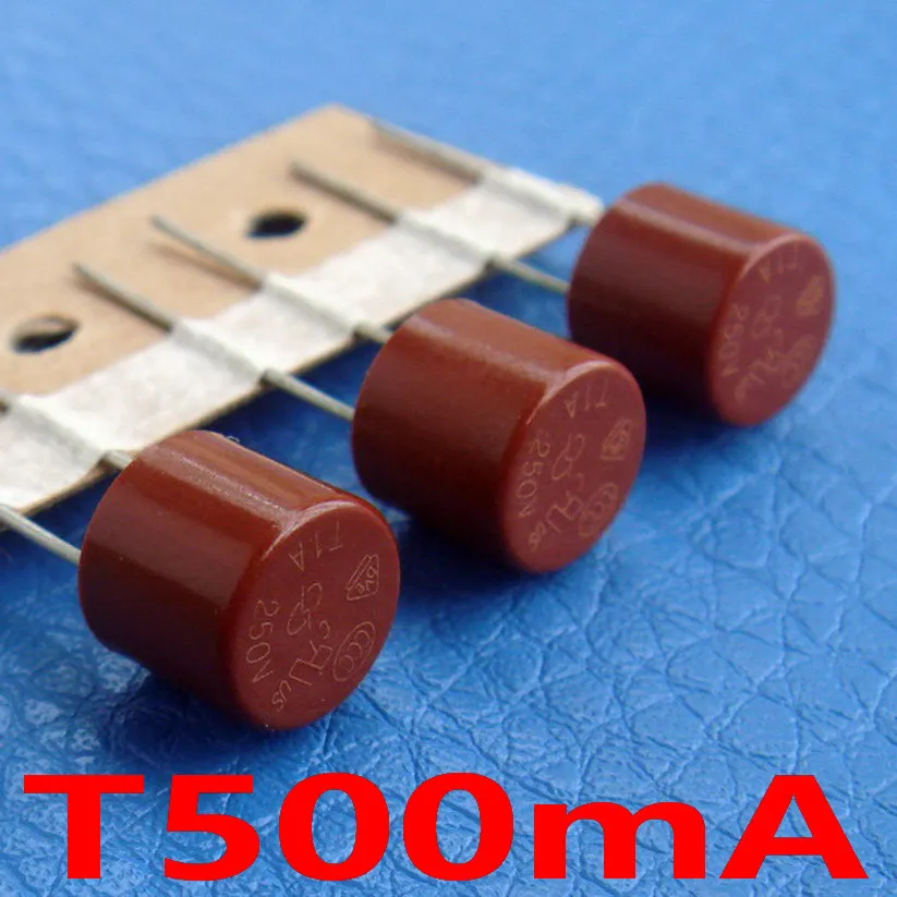 (10 шт./лот) T500mA 250V TR5 Blow миниатюрный предохранитель UL VDE по ограничению на