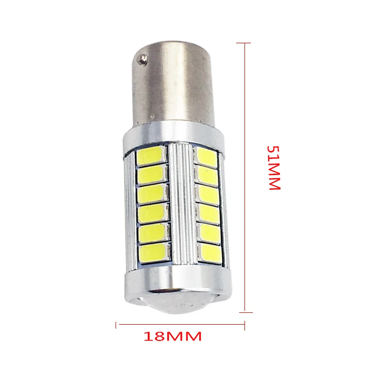 YSY 100X1156 P21W BA15S 33 SMD 5630 5730 светодио дный автомобилей резервного резервной света тормоз двигателя Лампа дневного времени ходовые огни белый красный желтый