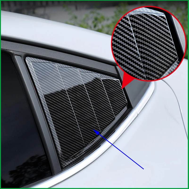 

For Hyundai Elantra 2016 2017 2018 ABS Rear Window Blind shades Louver Frame Sill Molding Cover Sticker Trim Car-Styling