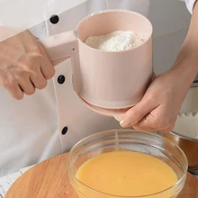 Пластиковое сито для муки, решето-фильтр глазурь для выпечки сахарного порошка ситечко кухонные инструменты для выпечки кондитерских изделий сито для муки сетчатый фильтр