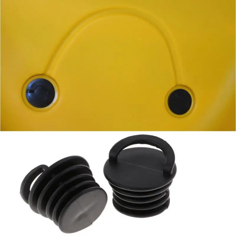 

2 Pieces Rubber Kayak Scupper Plug Kits Water Proof Canoe Scupper Stoppers Water Sports Rowing Boats Replacement Accessories