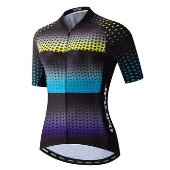 

JPOJPO Women Cycling Jersey Top Summer Short Sleeve Racing Bicycle Clothing Breathable MTB Bike Jersey Shirt Maillot Ciclismo