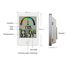 

Digital Hygrometer Indoor Thermometer Meter Monitor Temperature Humidity Gauge for Humidifiers Air Conditioner Room Greenhouse