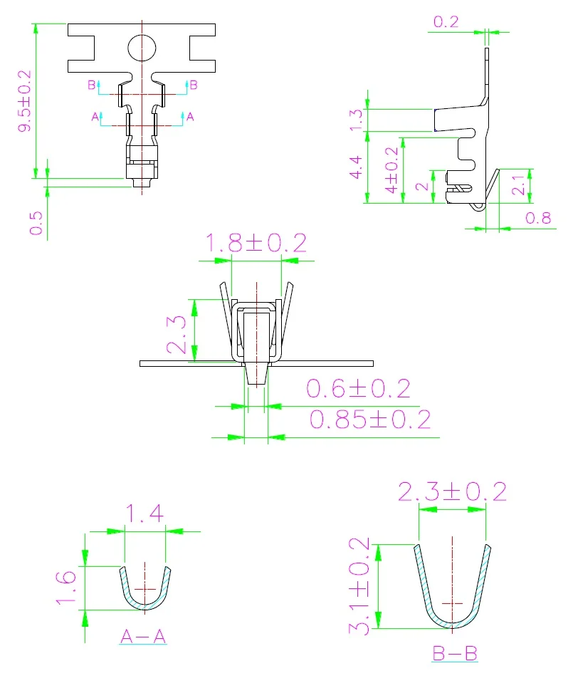 XH2.54 Drawing