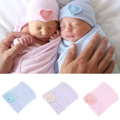 

2017 Cute Newborn Baby Infant Girl Toddler Comfy Bowknot Hospital Cap Warm Beanie Hat