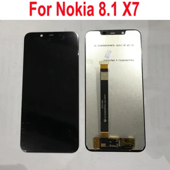 

100% Tested Working For Nokia X7 LCD Display Touch Screen Digitizer Sensor Glass Panel Assembly For Nokia 8.1 TA-1131 / TA 1119