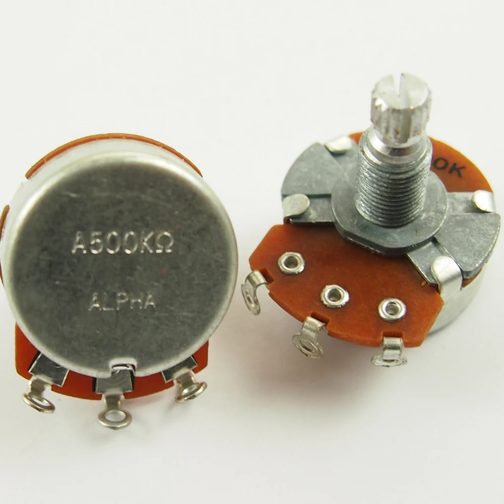 Alpha A500K B500K Big Potentiometer For Electric Guitar Bass volume controls tone controls 500K POT