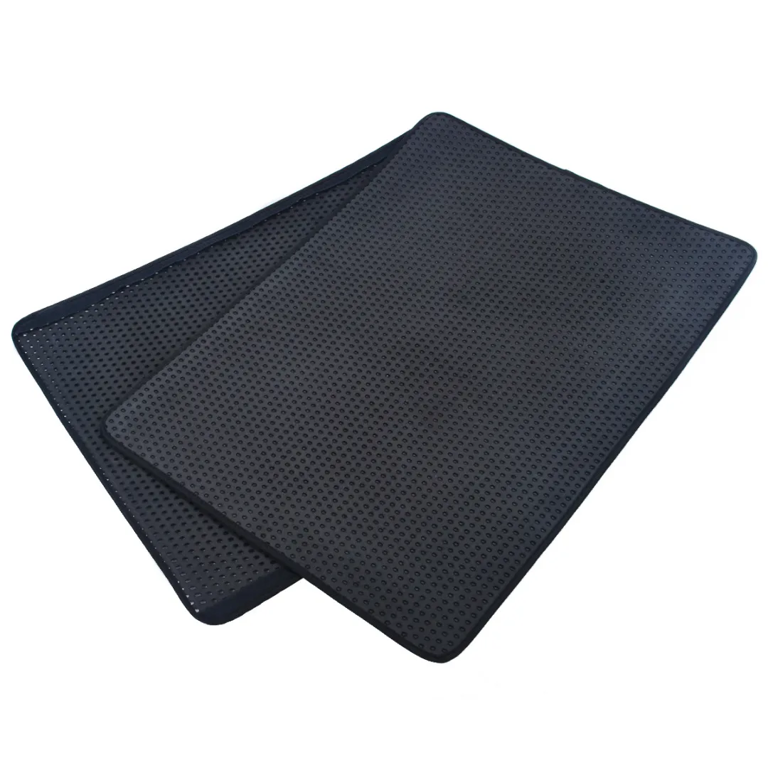 4 Size 5 Colors Double-Layer Foldable Cat Litter Mat Trapper Pad Pet Rug Eco-friendly EVA Foam Rubber Durable Quality