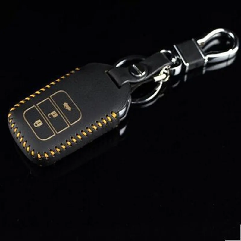 Leather Key Case For Honda Car Key Ring For Honda Accord Crider Key