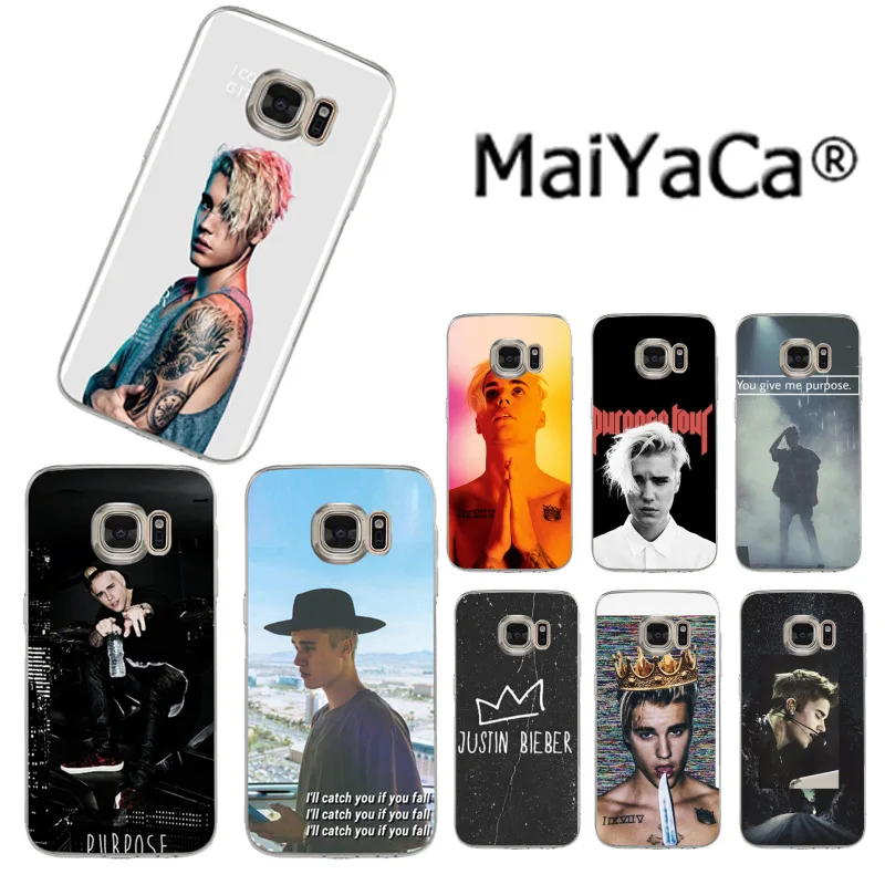 MaiYaCa Justin Bieber Purpose Super Star Colorful Phone Accessories Case for SamsungS3 S4 S5 S6 S6edge S6plus S7 S7edge S8S8plus
